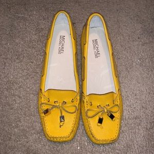 NEW Michael Kors Sutton Loafers - Yellow, Size 7